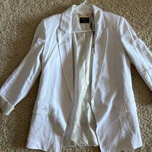 Tahari White Linen Blend Blazer Jacket XS Petite – New with Tags $98